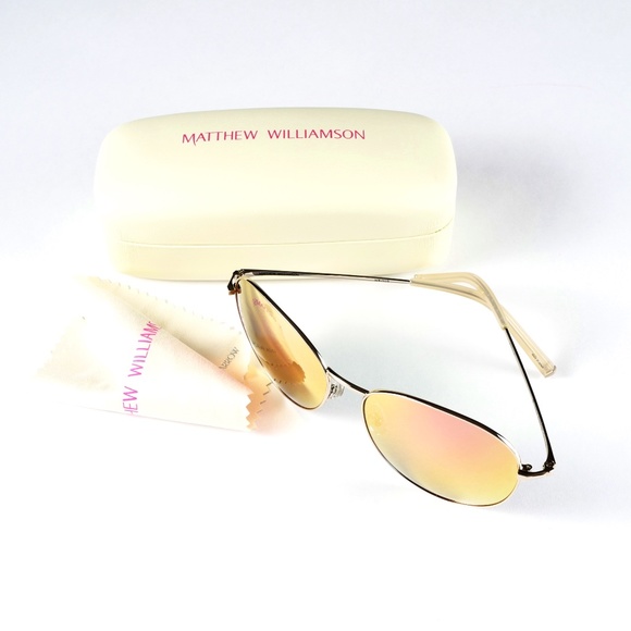 Matthew Williamson Mirrored Gold/Peach Sunglasses - Picture 2 of 6